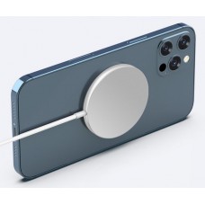 Ασύρματος Μαγνητικός Φορτιστής για Apple iPhone - Ασημί 