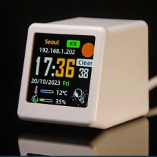 Μίνι Smart WiFi Ψηφιακό Ρολόι και Μετεωρολογικός Σταθμός