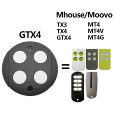 Συμβατό τηλεχειριστήριο γκαραζόπορτας για Mhouse GTX4, 433.92 MHz