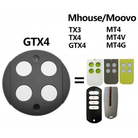 Συμβατό τηλεχειριστήριο γκαραζόπορτας για Mhouse GTX4, 433.92 MHz