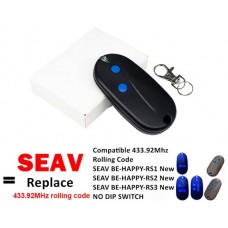 Τηλεχειριστήριο γκαραζόπορτας για SEAV BE HAPPY RS1, 433.92 MHz, Rolling Code